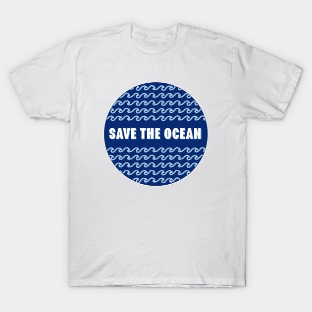 Save The Ocean Waves T-Shirt by lukassfr